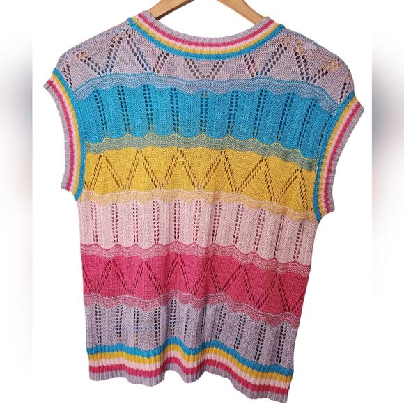 Crochet Barbie Knit Sleeveless Top Medium - Picture 2 of 10